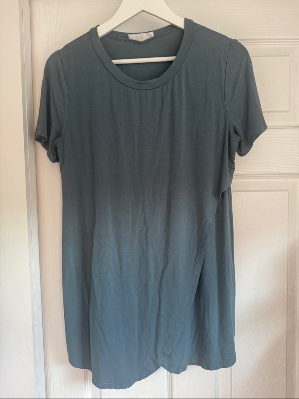 Nursing Slate Blue Short Sleeve Tee - Women's Casual Top